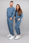 UNISEX PULOVER TCMBB - STEEL BLUE