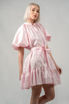 TCMBB PUFFY SLEEVE DRESS - ROSE